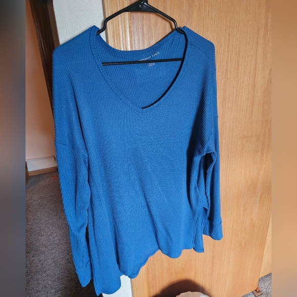 American Eagle Womens Blue Sweater Medium - Picture 1 of 5